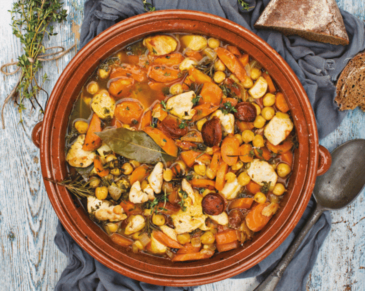 Hearty and healthy chicken stew perfect for these cosy autumn evenings