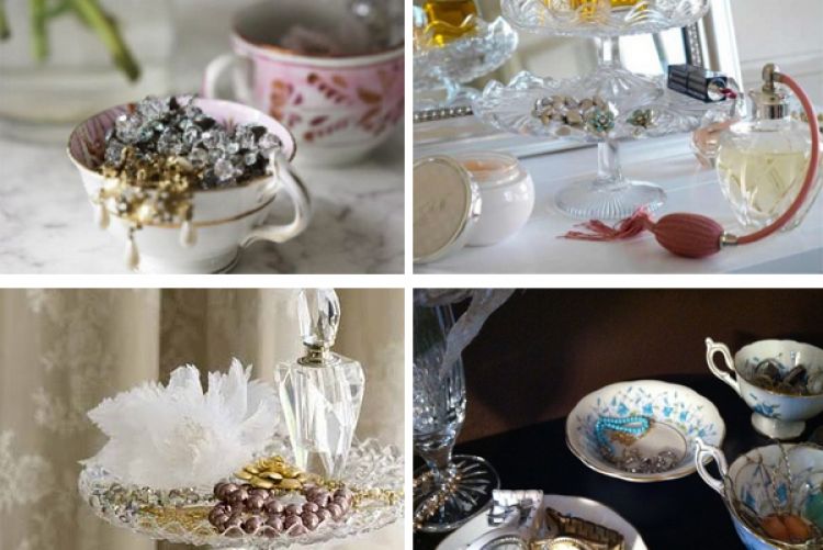 Vintage jewellery displays