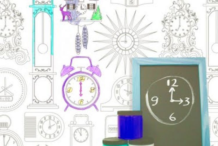 Keep kids entertained with colour-in wallpaper