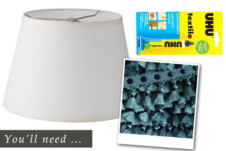 How to: an easy and cheap lampshade makeover