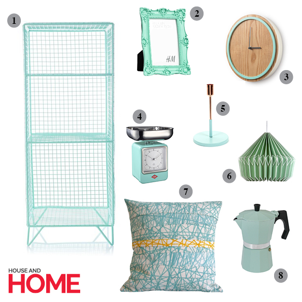 Colour crush: get the look mint green interiors