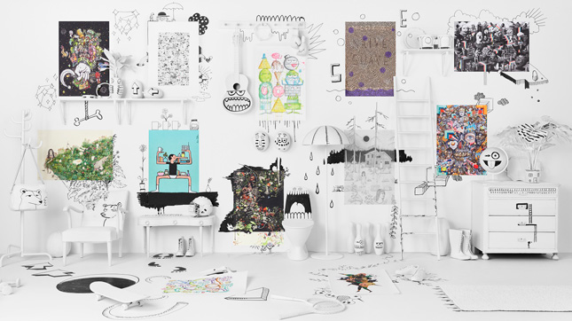 IKEA's Art Event 2017 artists home art posters hand-drawn
