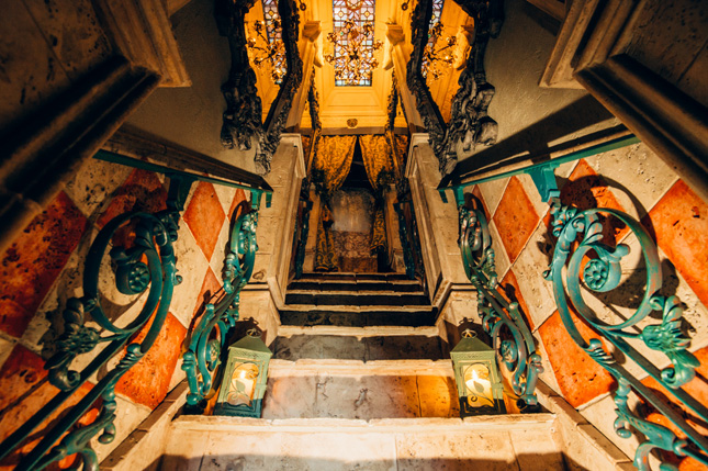 ex council house Italian style marble stairway