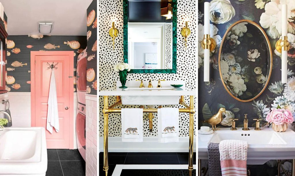 17 times that wallpaper in a bathroom stole the show | HouseAndHome.ie