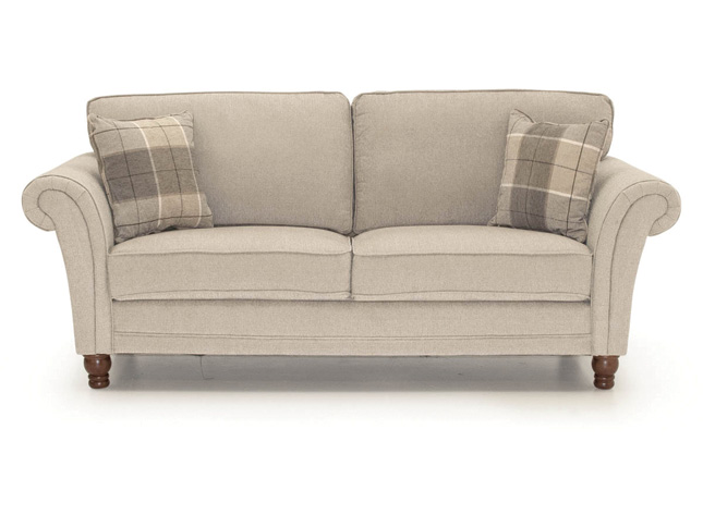 morland Plaid 2 Seater Formal Back Sofa