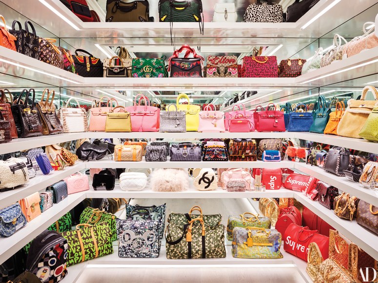 kylie jenner's home closet