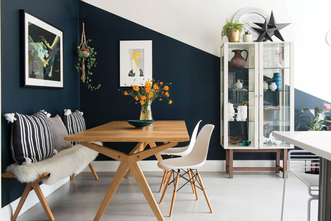 renovated family home dining room