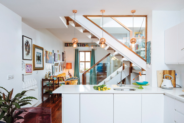 Dublin terraced home stoneybatter colourful modern