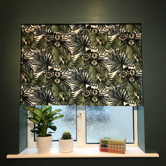 budget bathroom makeover upcycled blind