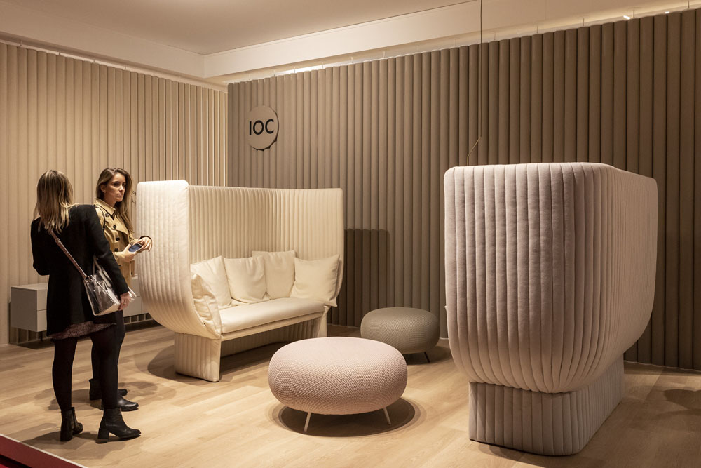 IOC high backed seating, Salone del Mobile, Milan 2019