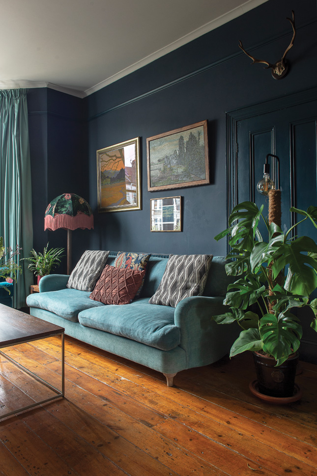 london victorian terrace house living room