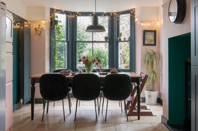 london victorian terrace house dining room