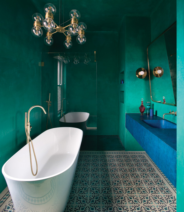 period terraced redbrick bathroom