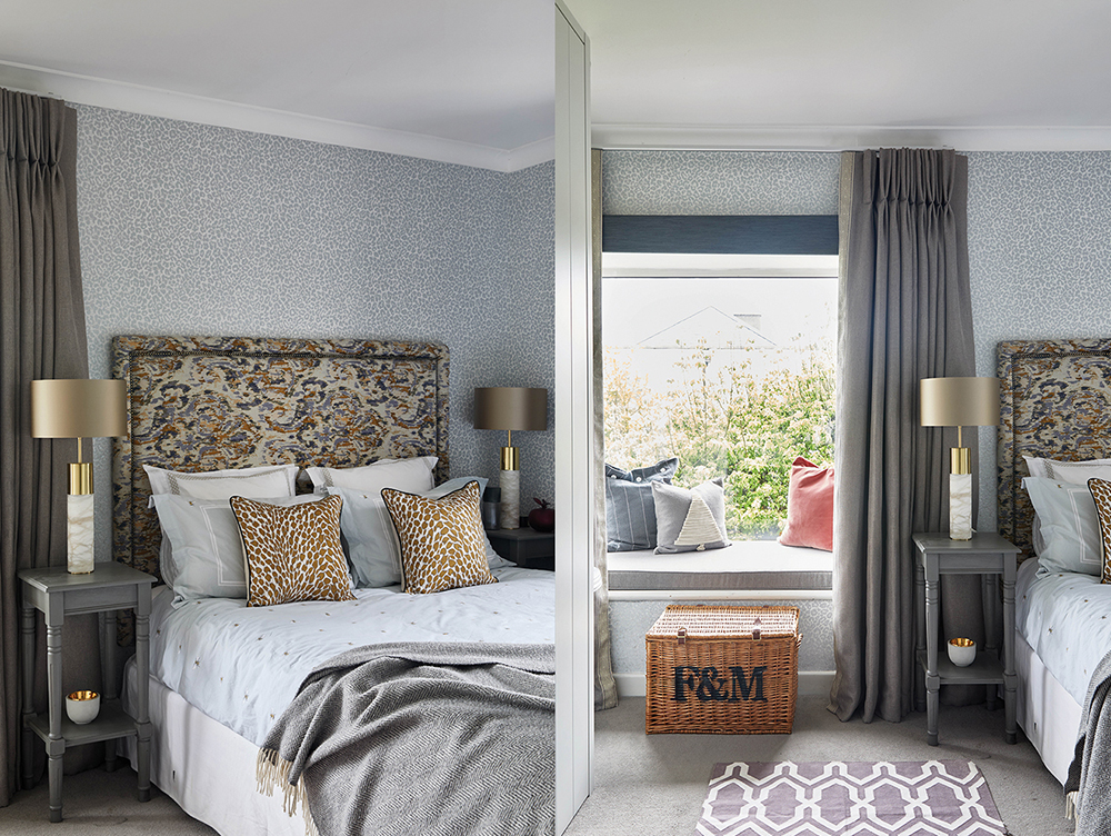 Image of Sara Cosgrove's guest bedroom, H&H Jan-Feb22