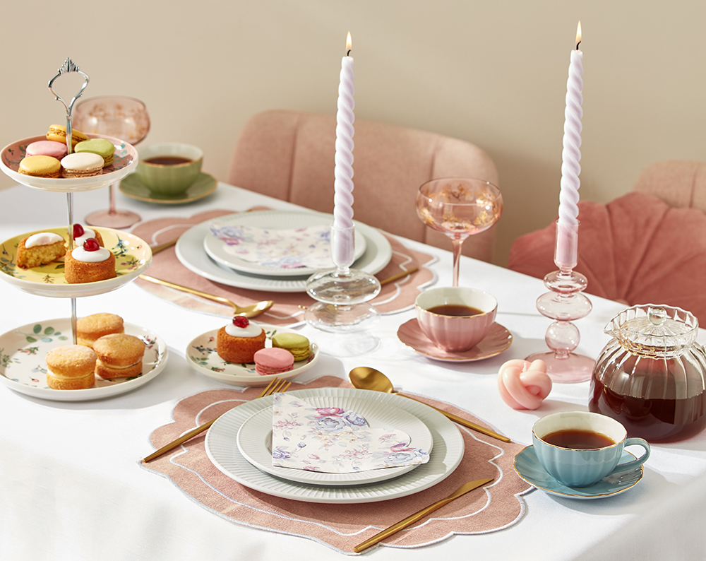 Image of the tableware collection from Primark's Dreamscape trend