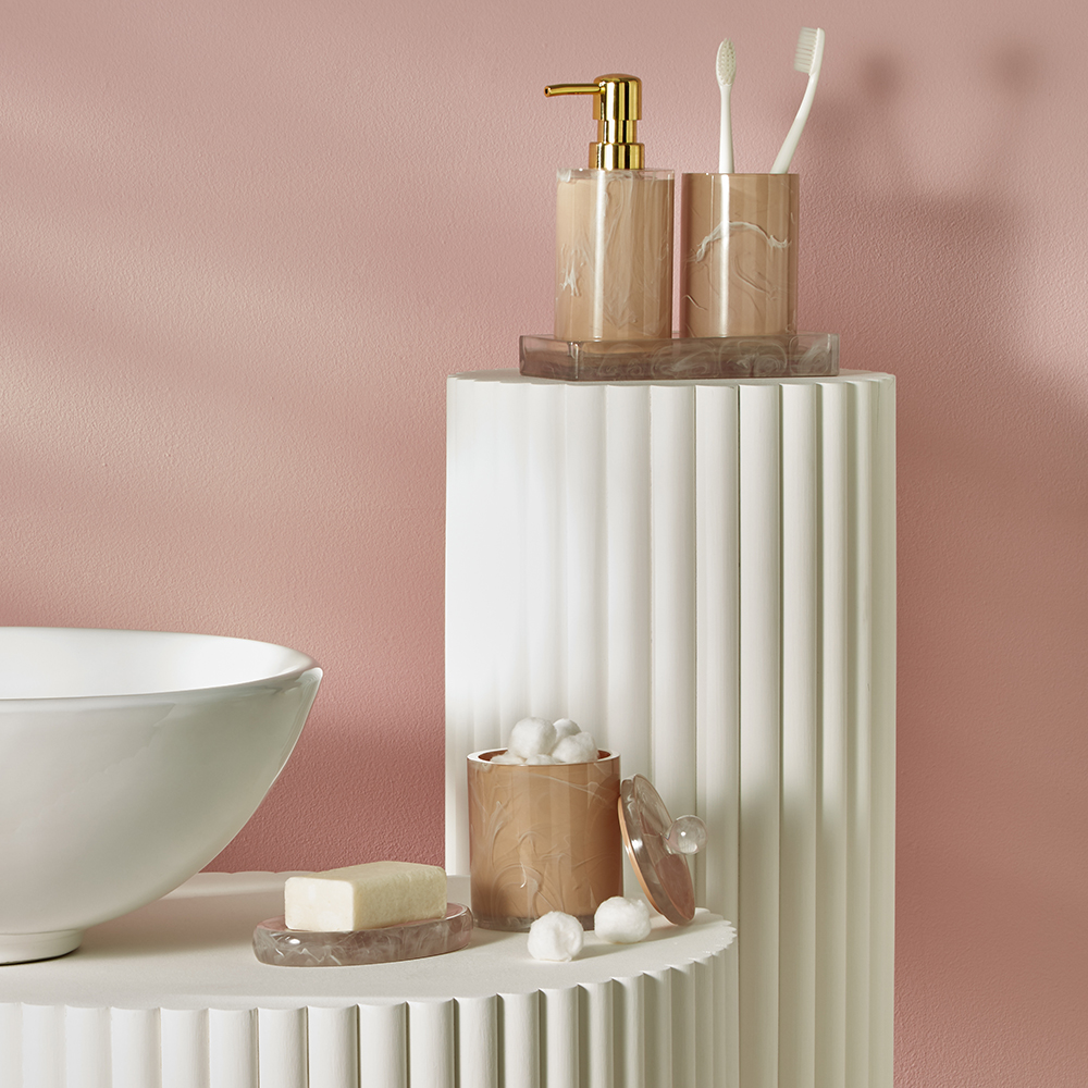 Image of bathroom accessories from Primark's Dreamscape trend