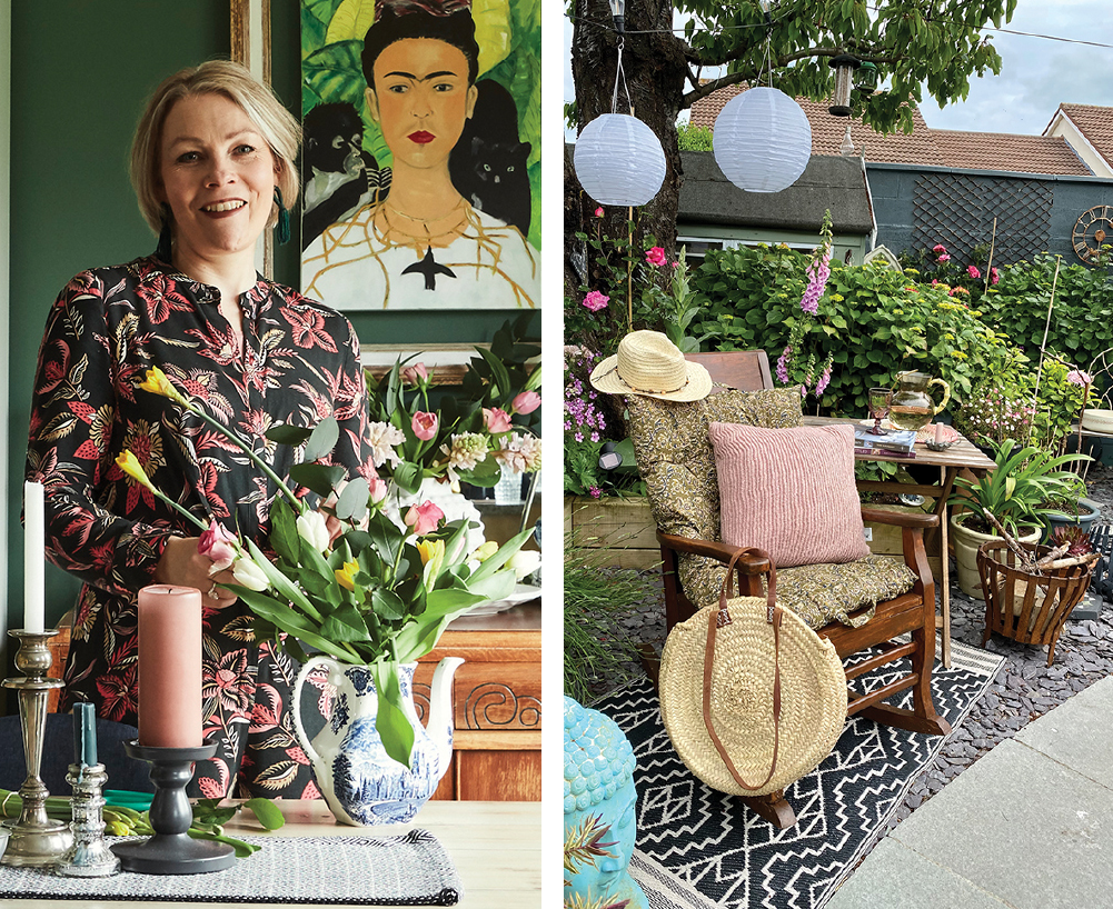 Image of Sarah Twigg Doyle @Retwiggdstylist and her garden