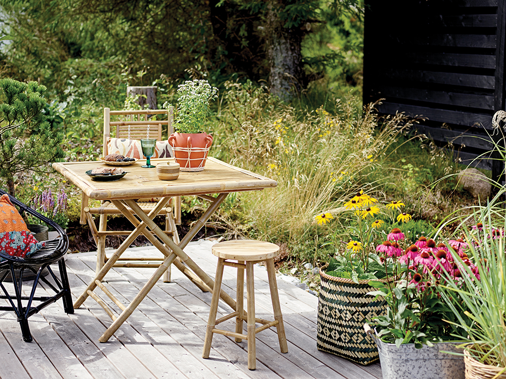 Image of outdoor furniture from Bloomingville, House and Home May-June22