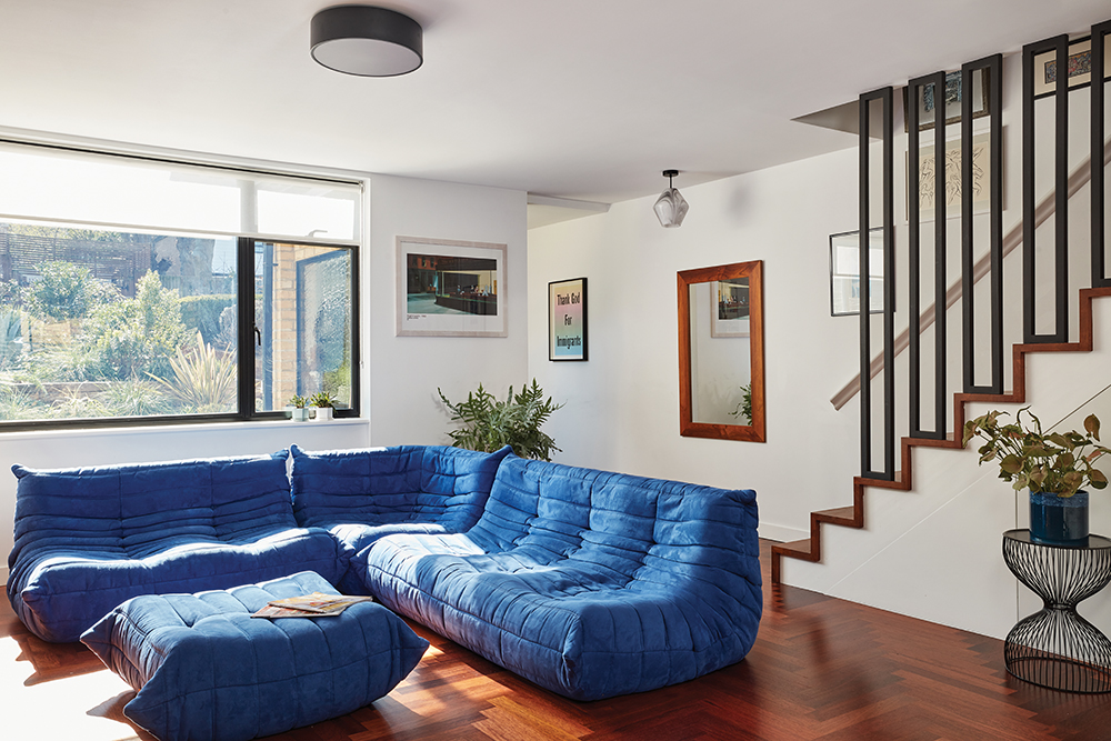 Image of the renovated home of interior designer Bo Fentum in HandH Jul-Aug22