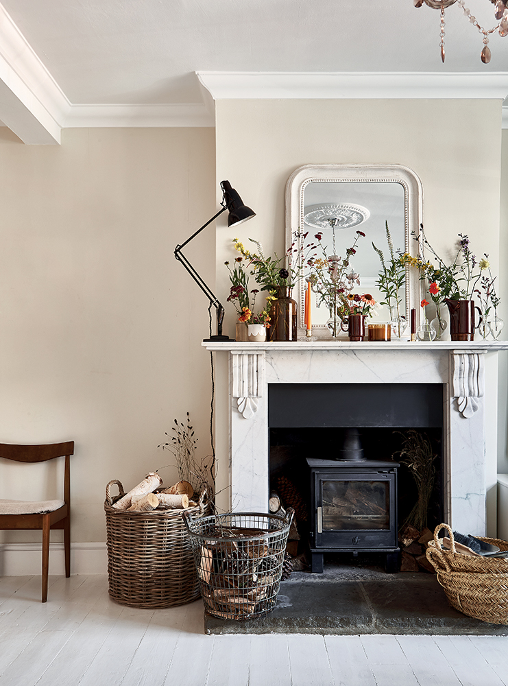 Image from Selina Lake's book Heritage Style of a vintage fireplace