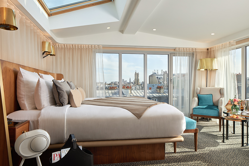 Image of the Rooftop suite in the Le Pont-Neuf hotel in Paris