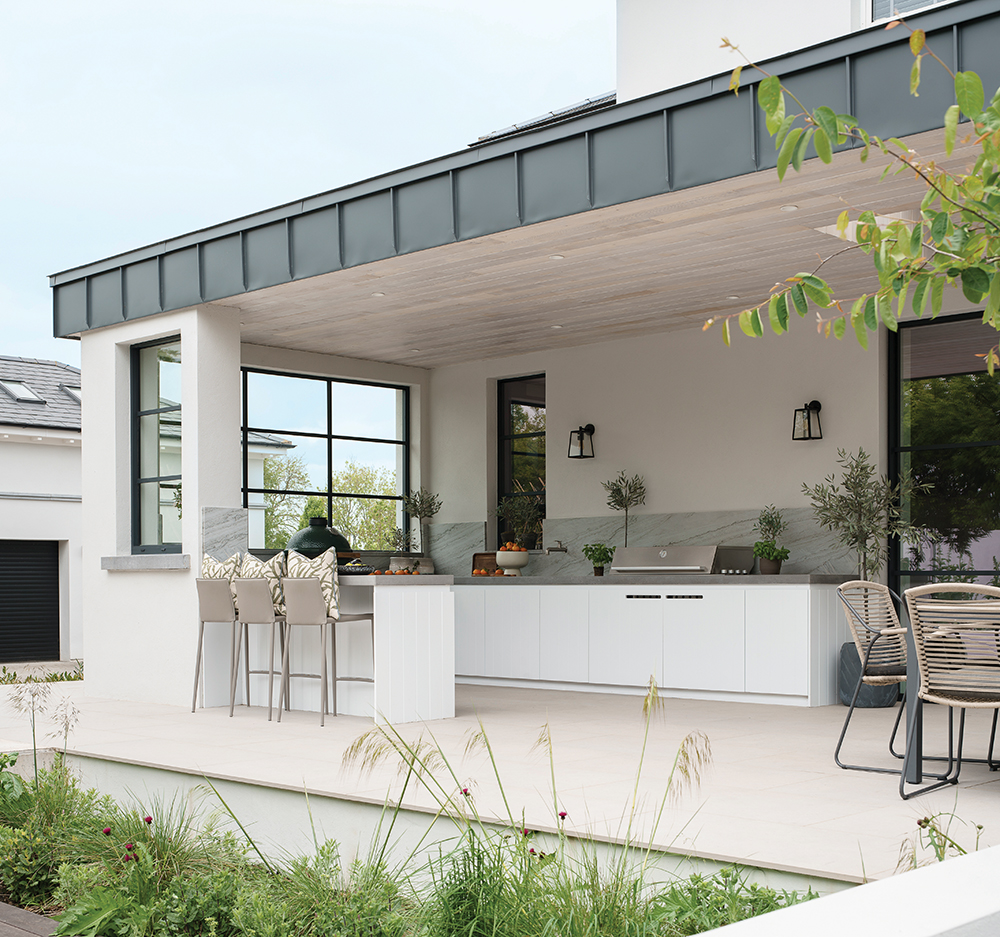 Image of an outdoor kitchen renovation from House&Home magazine