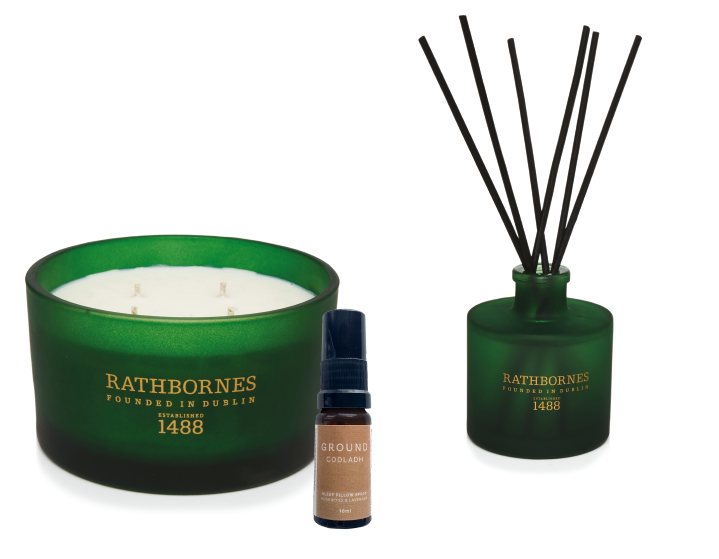 Image of Rathbones room scents from Brown Thomas and Ground pillow spray, Arnotts