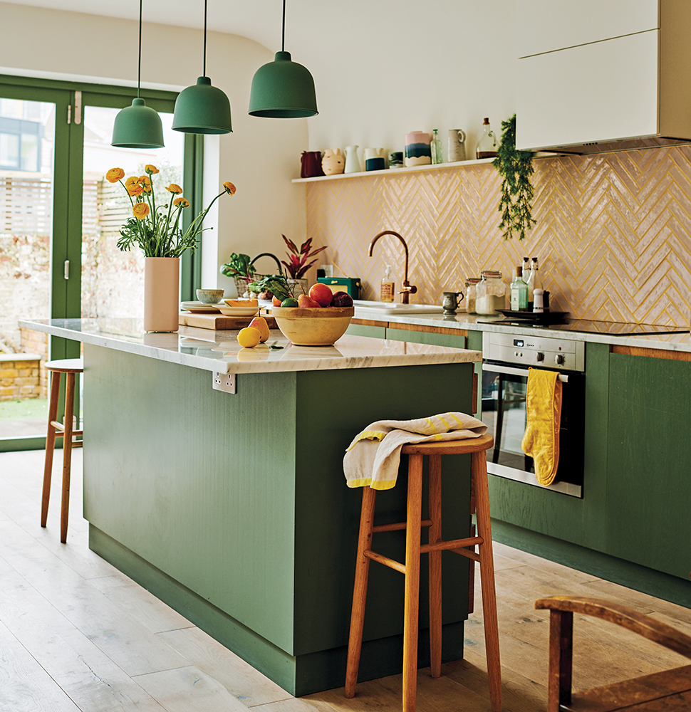 Kitchen image from Be Bold with Colour & Pattern by Emily Henson