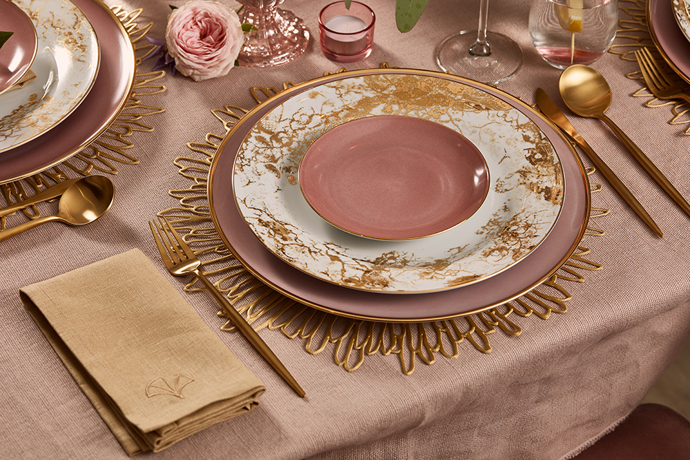 Image of Peacock & Co Flowerscape collection of tableware