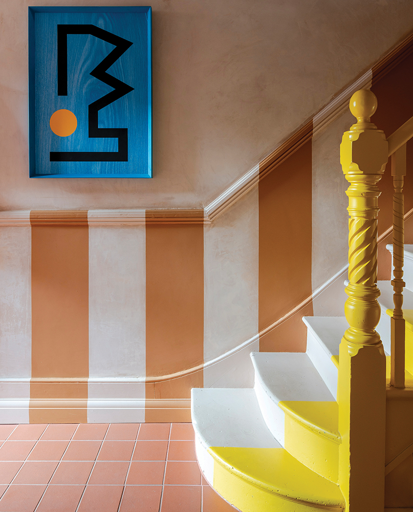 Image of a colourful hallway seen in Colour Home by Home Milk
