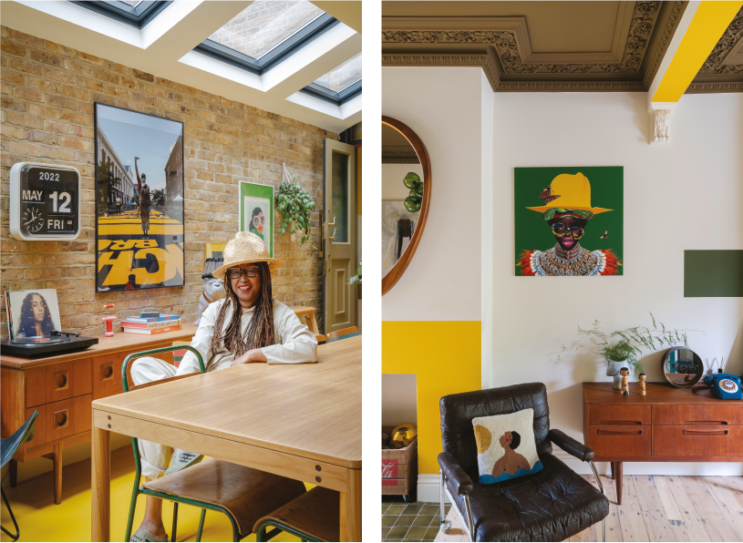 Images of colourful rooms seen in Colour Home by Home Milk