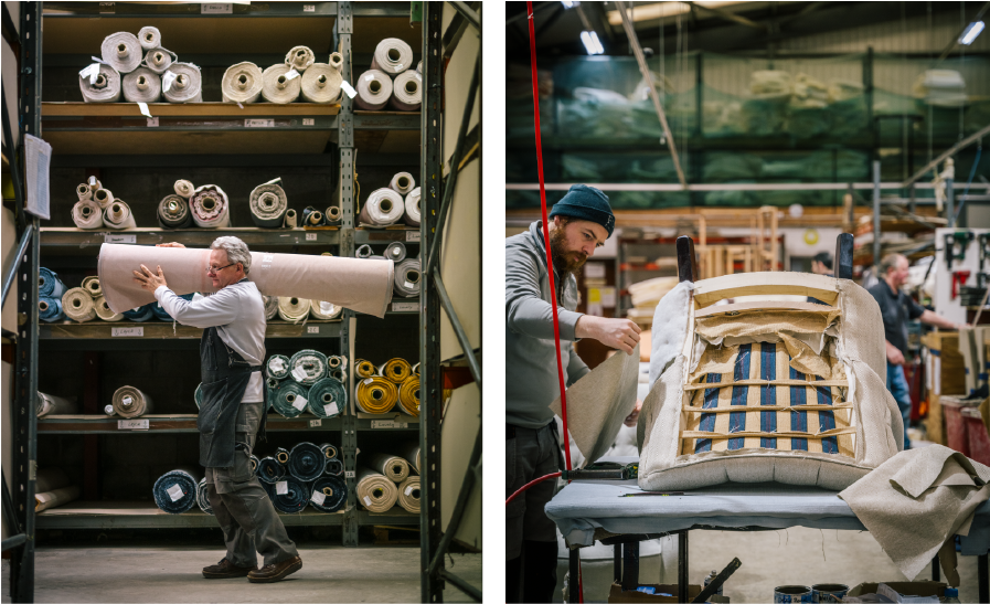 Images of Finline furniture being crafted in the Co. Laois factory