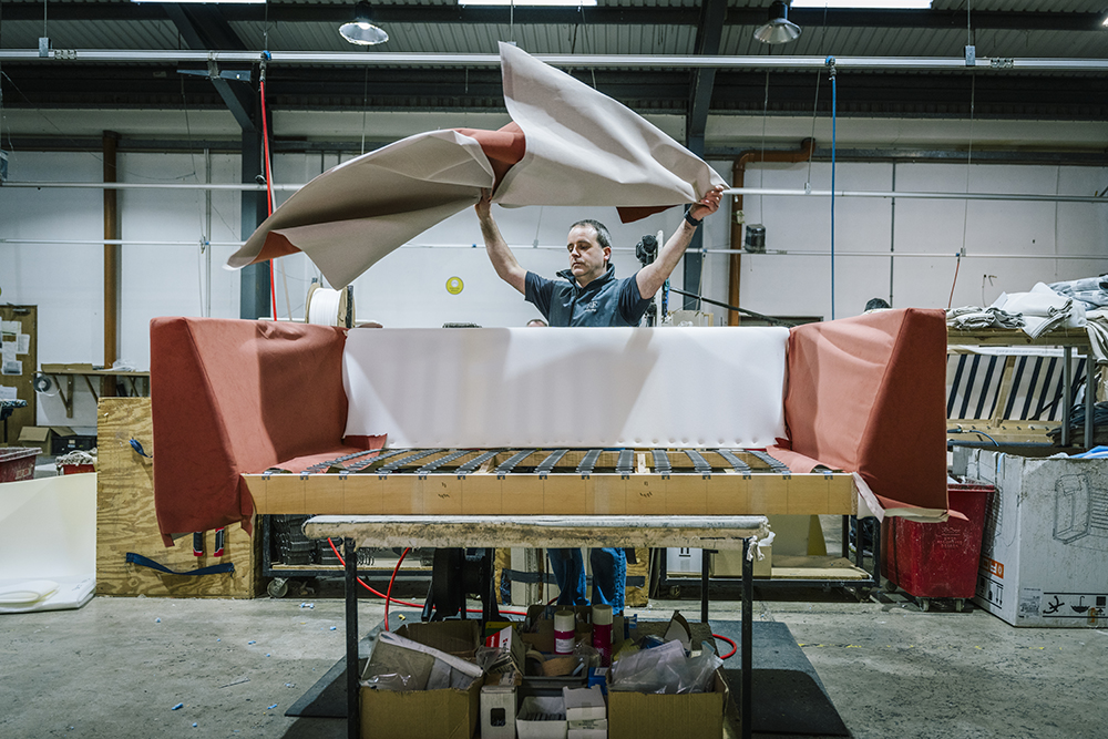 Image of Finline furniture being crafted in the Co. Laois factory
