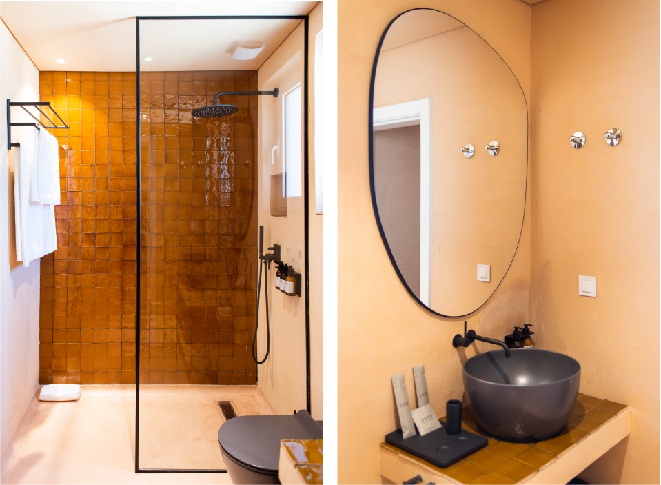 Image of a bathroom at the Independente Comporta hotel, Portugal