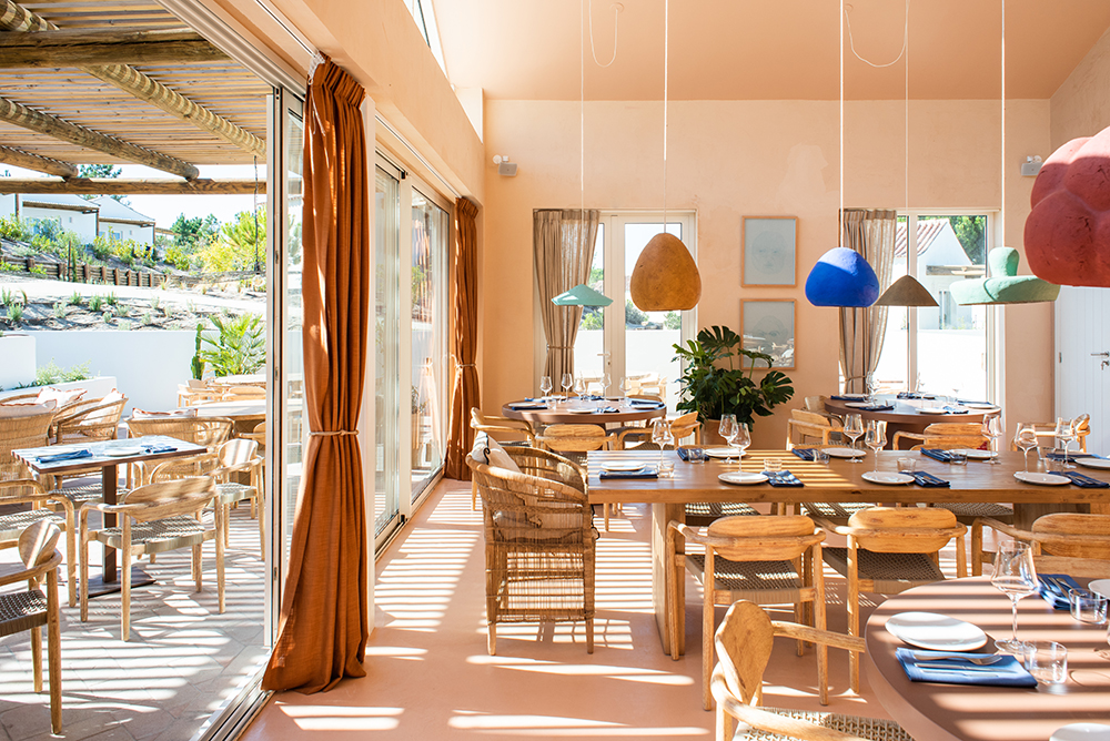 Image of the restaurant at the Independente Comporta hotel, Portugal