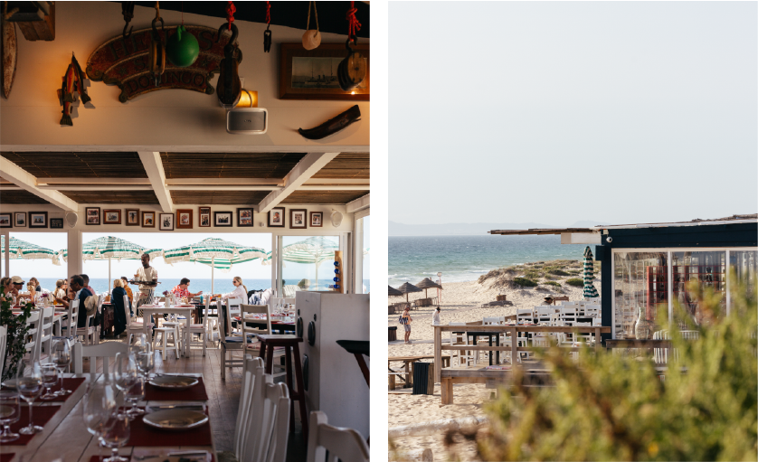 Image of the Sal restaurant, Carvalhal beach, Portugal