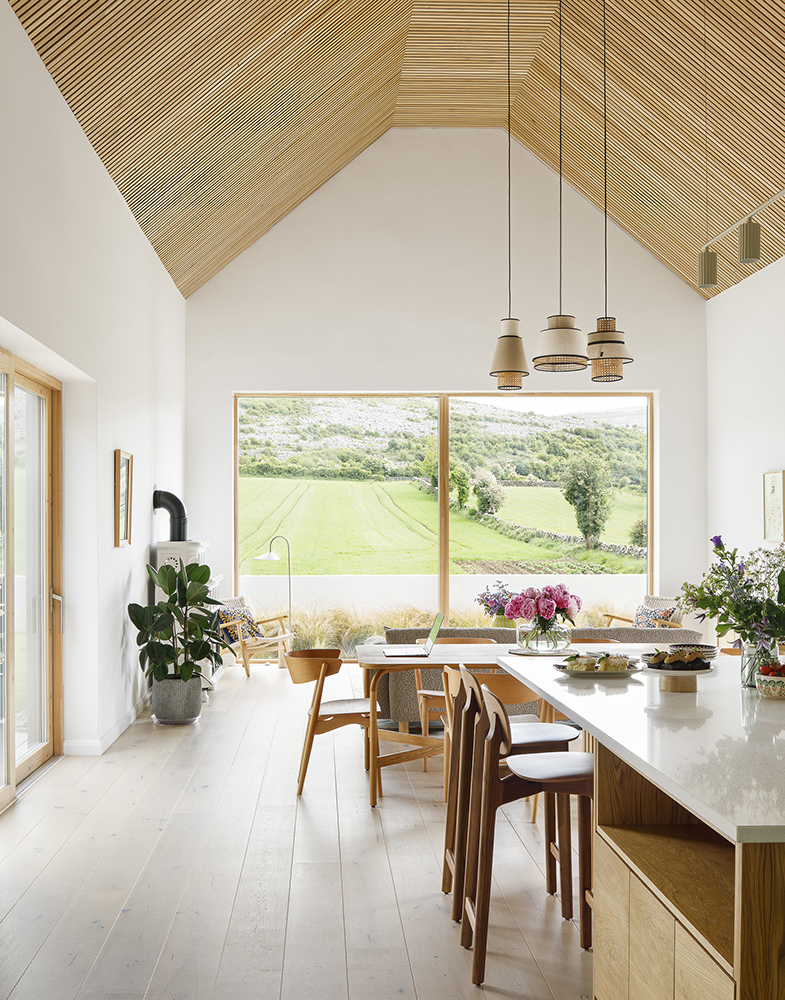 Image of Halka Lodge in the Burren – the kitchen-dining-living room