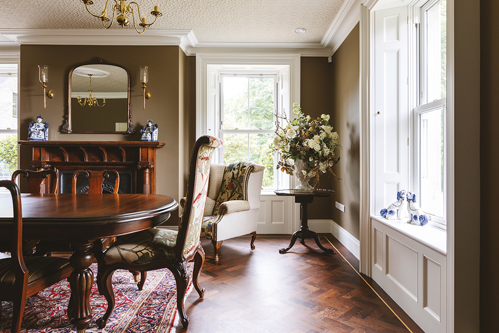 Image of the dining room in Ballyreagh House, Co Antrim