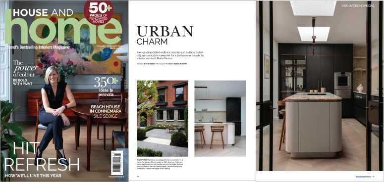 Image of a preview of features in House and Home JanuaryFebruary 25 issue