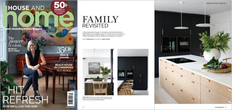 Image of a preview of features in House and Home JanuaryFebruary 25 issue