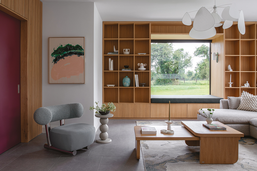 Image of a living room in the Stable House project designed by Ashen & Cloud