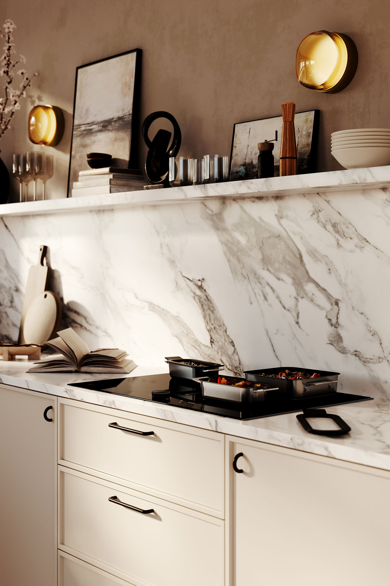 neff vented hob close up image