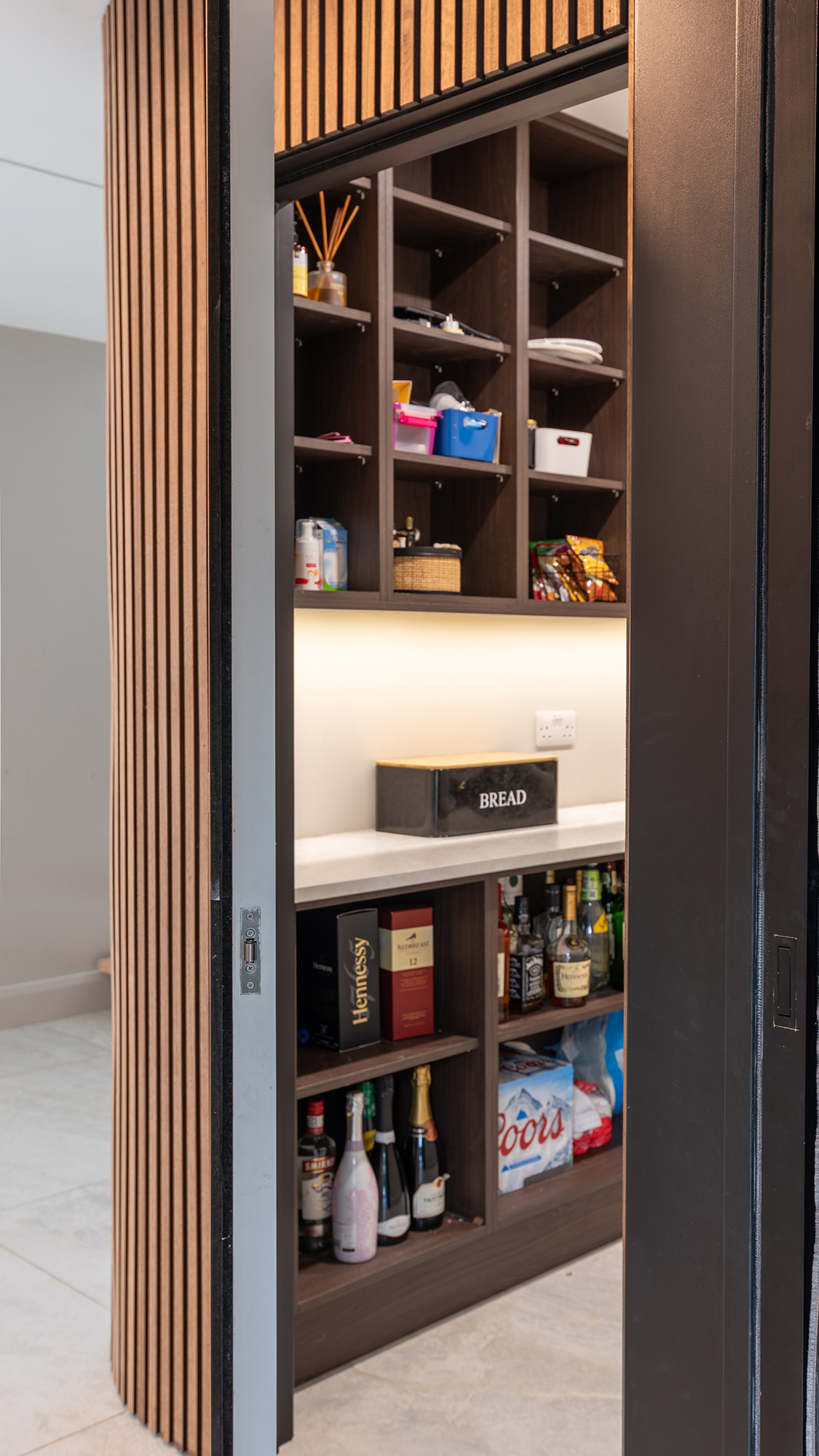 Kitchen hidden pantry