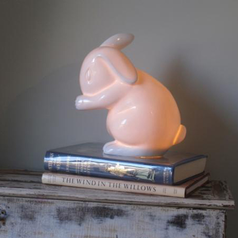 Porcelain Rabbit Lamp