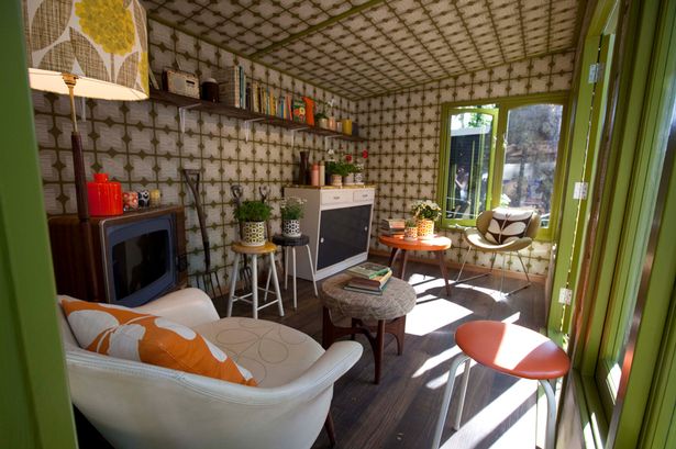 Orla Kiely's Chelsea flower show vintage shed
