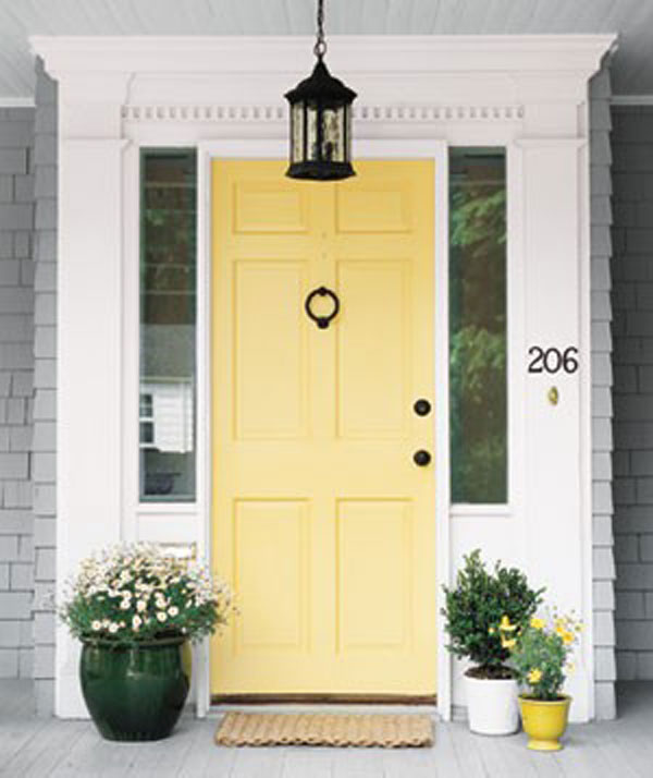 front door yellow