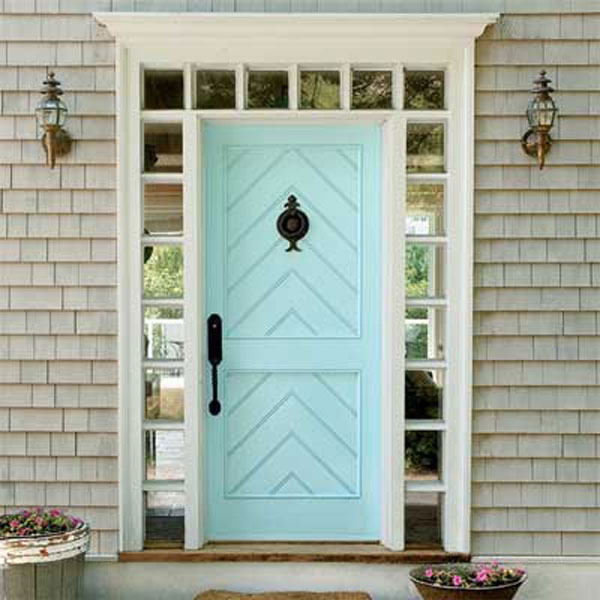 front door blue