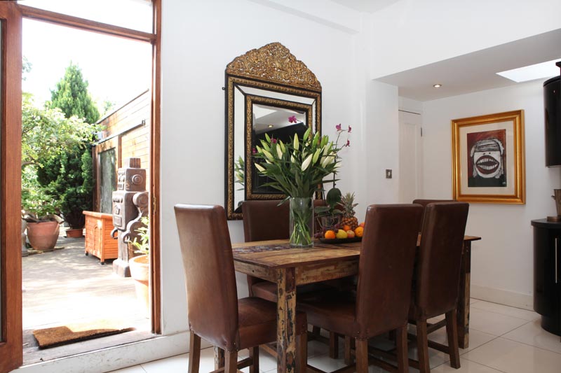 darran and louise's dining room showing rear extension