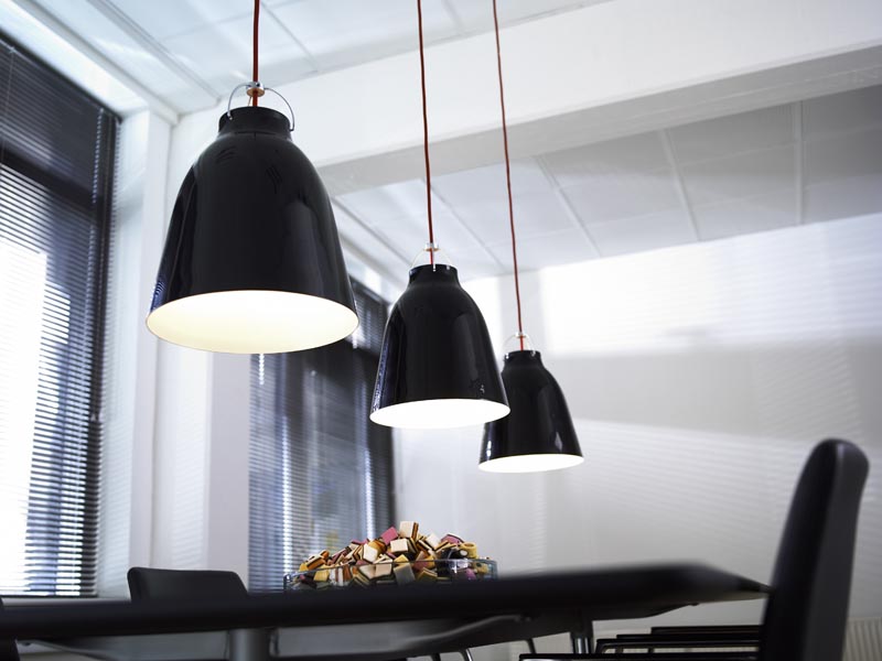 Caravaggio black pendant, prices ranging from €113 - €679, Wink lighting