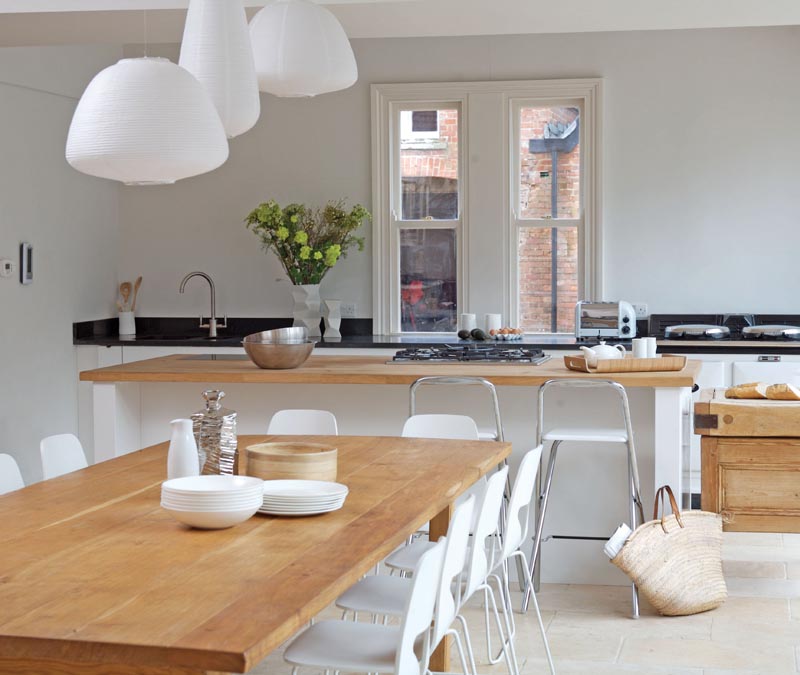  untreated wood wood kitchen with clean finishes and a light palette